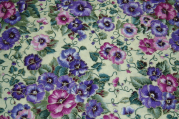 Doo-Rag * Pansies on Ivory