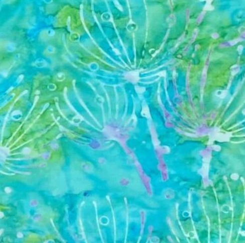 Blue and Green Batik